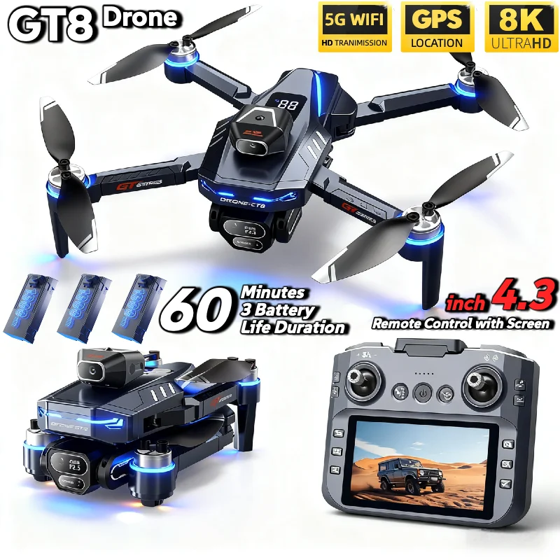 GORĄCY Nowy Dron LSRC GT8 4K P – Drone Gps Mount recenzja i cena
