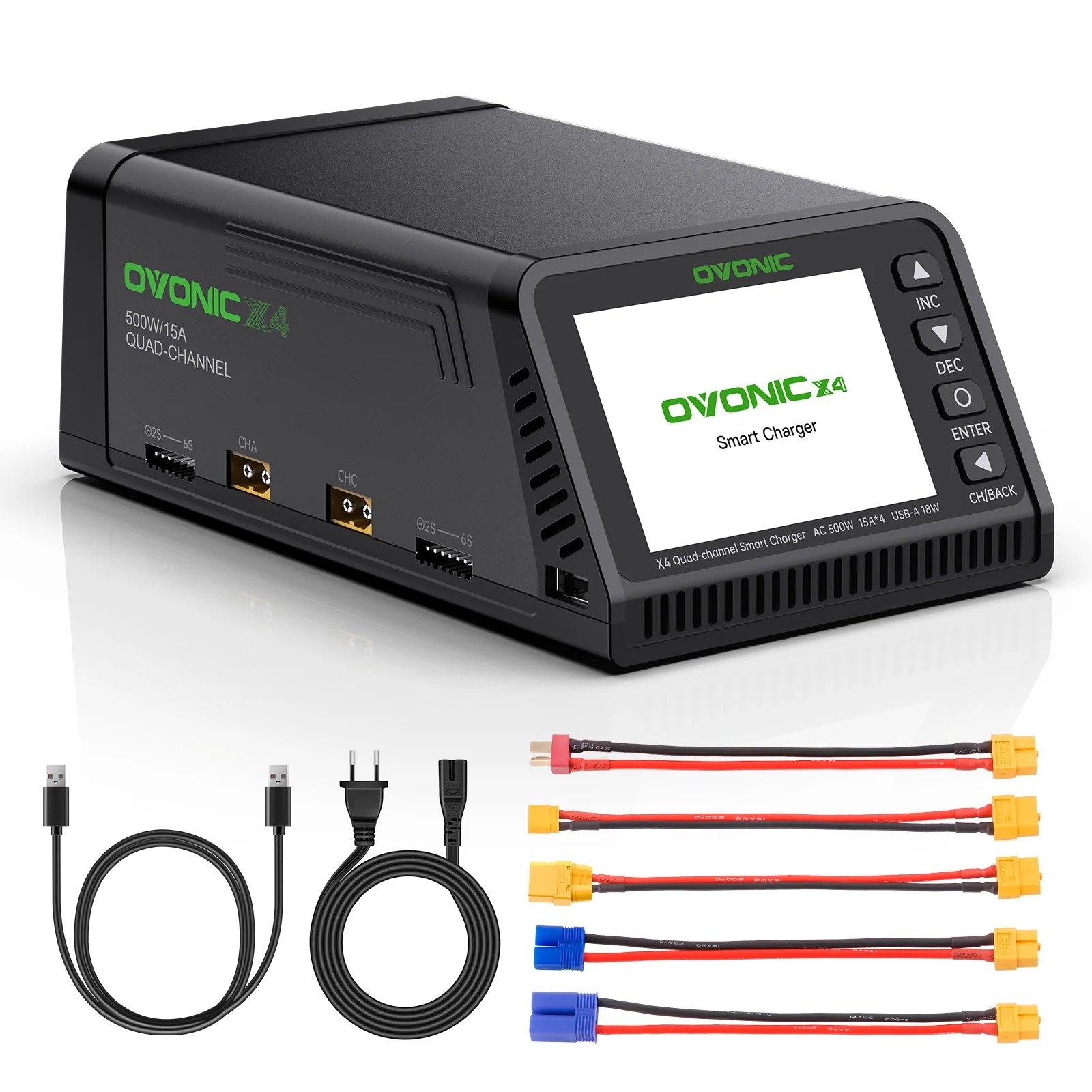 Ovonic X4 AC500W 4-kanałowa in – Drone Battery Strap recenzja i cena